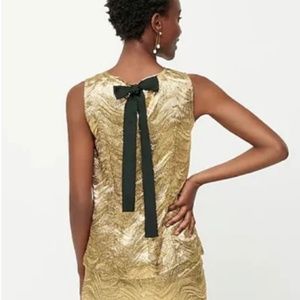 NWT J. Crew Collection Bow Back Jacquard Top